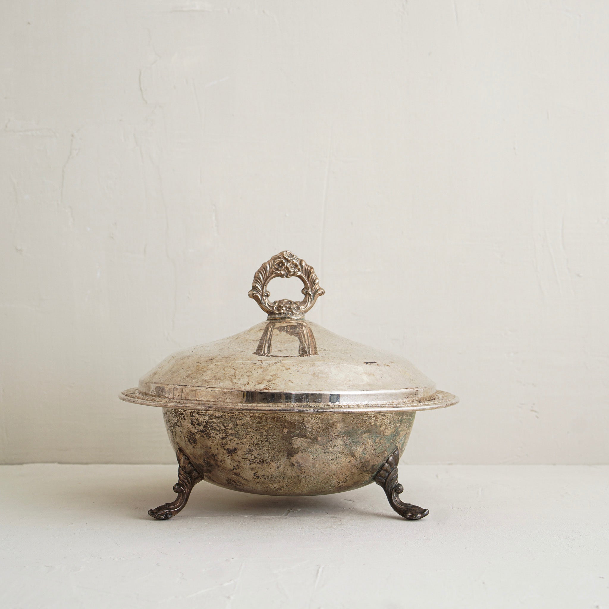 Marq Tarnished Lidded Serving Dish
