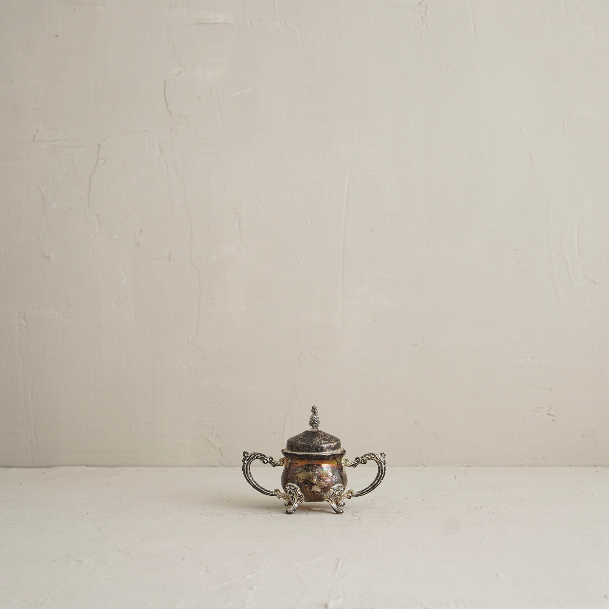 Yol Petite Tarnished Lidded Vessel